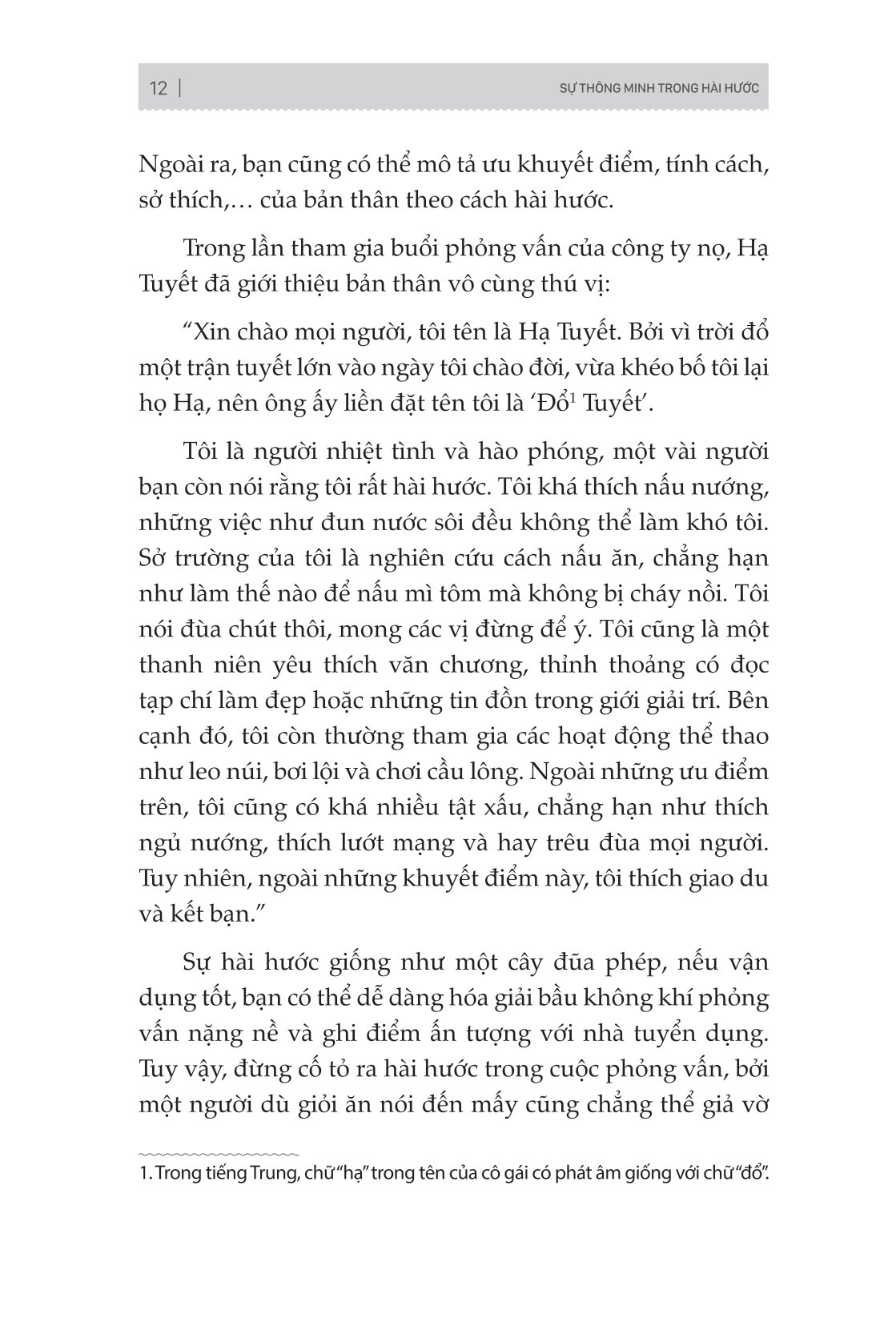 sự thông minh trong hài hước - nói tinh tế, dễ vào tim