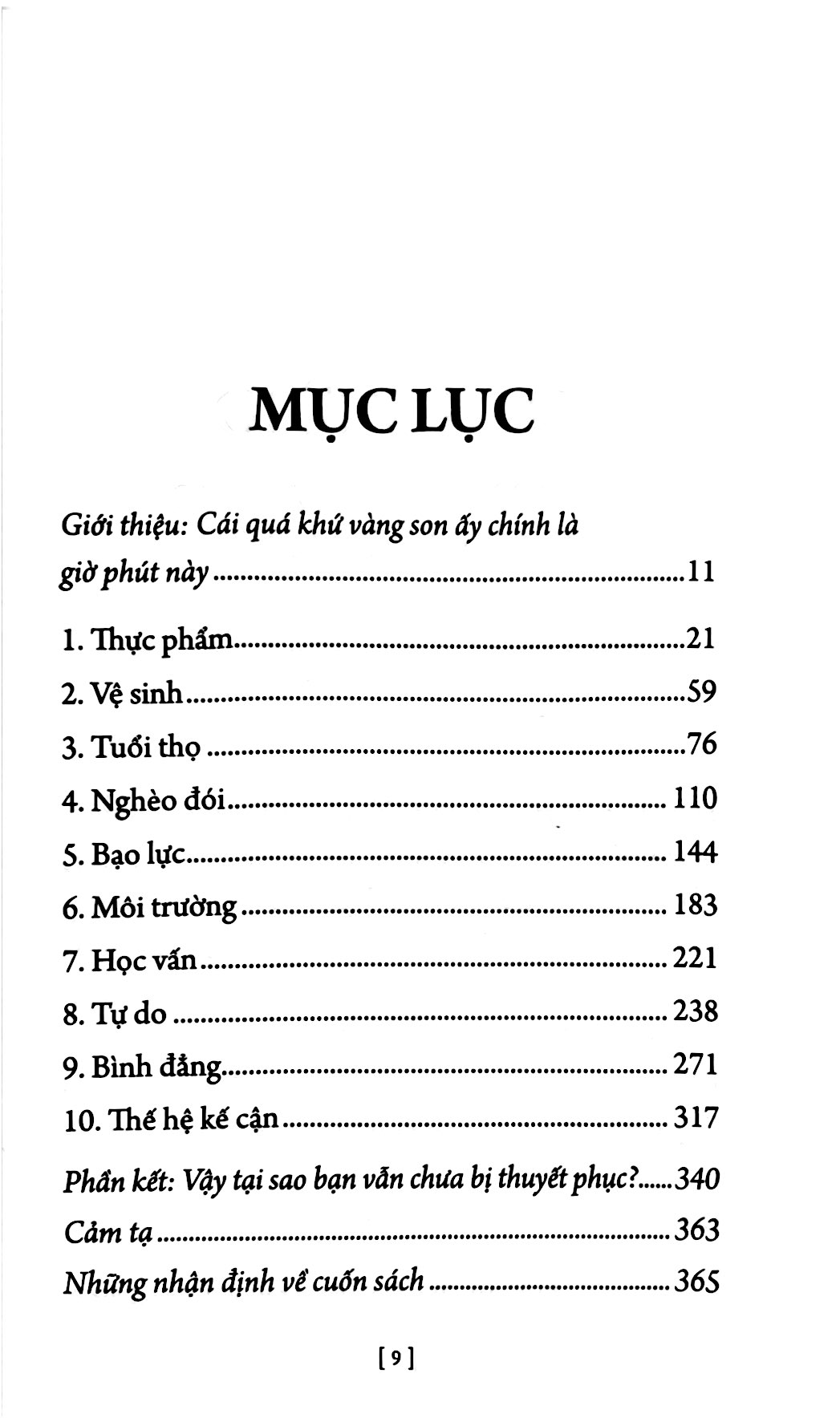 sự tiến bộ - 10 lý do để hướng tới tương lai