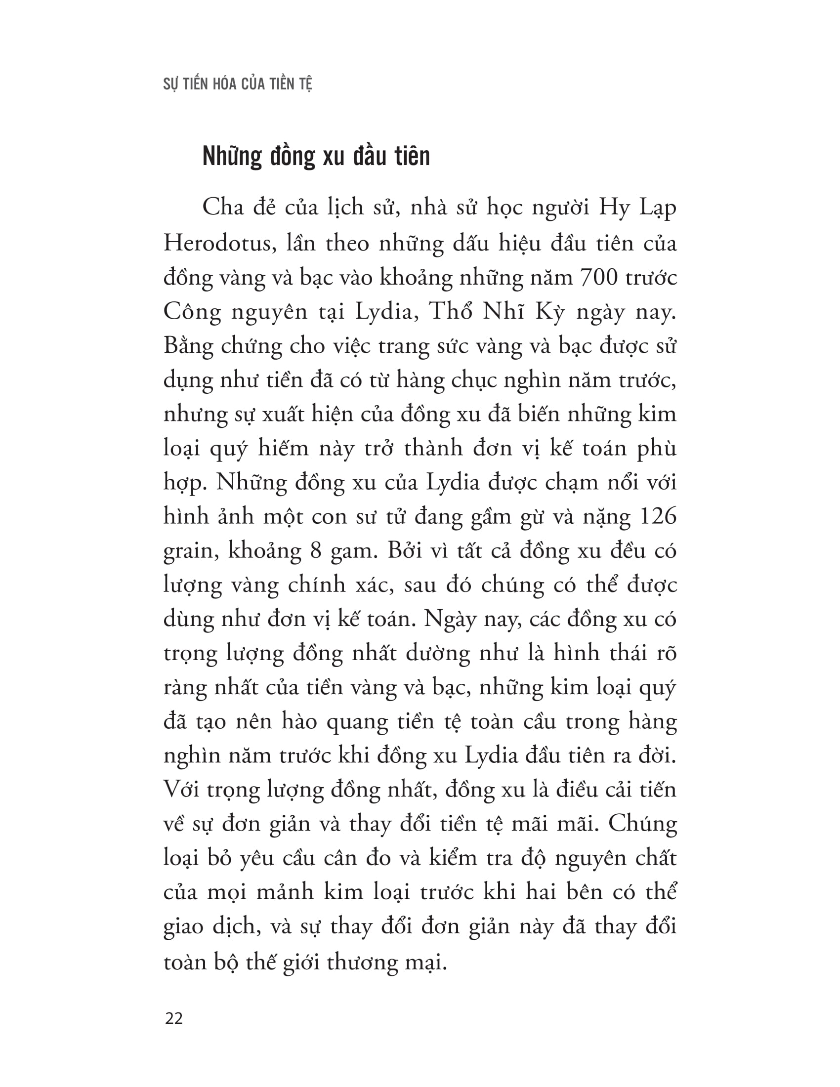 sự tiến hóa của tiền tệ