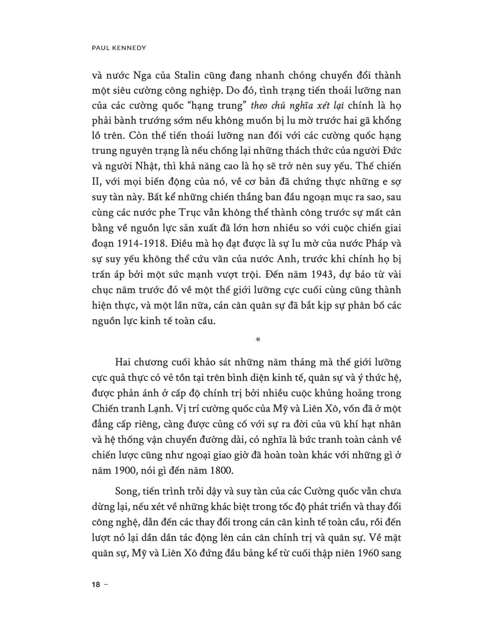 sự trỗi dậy và suy tàn của các cường quốc (tái bản 2022)