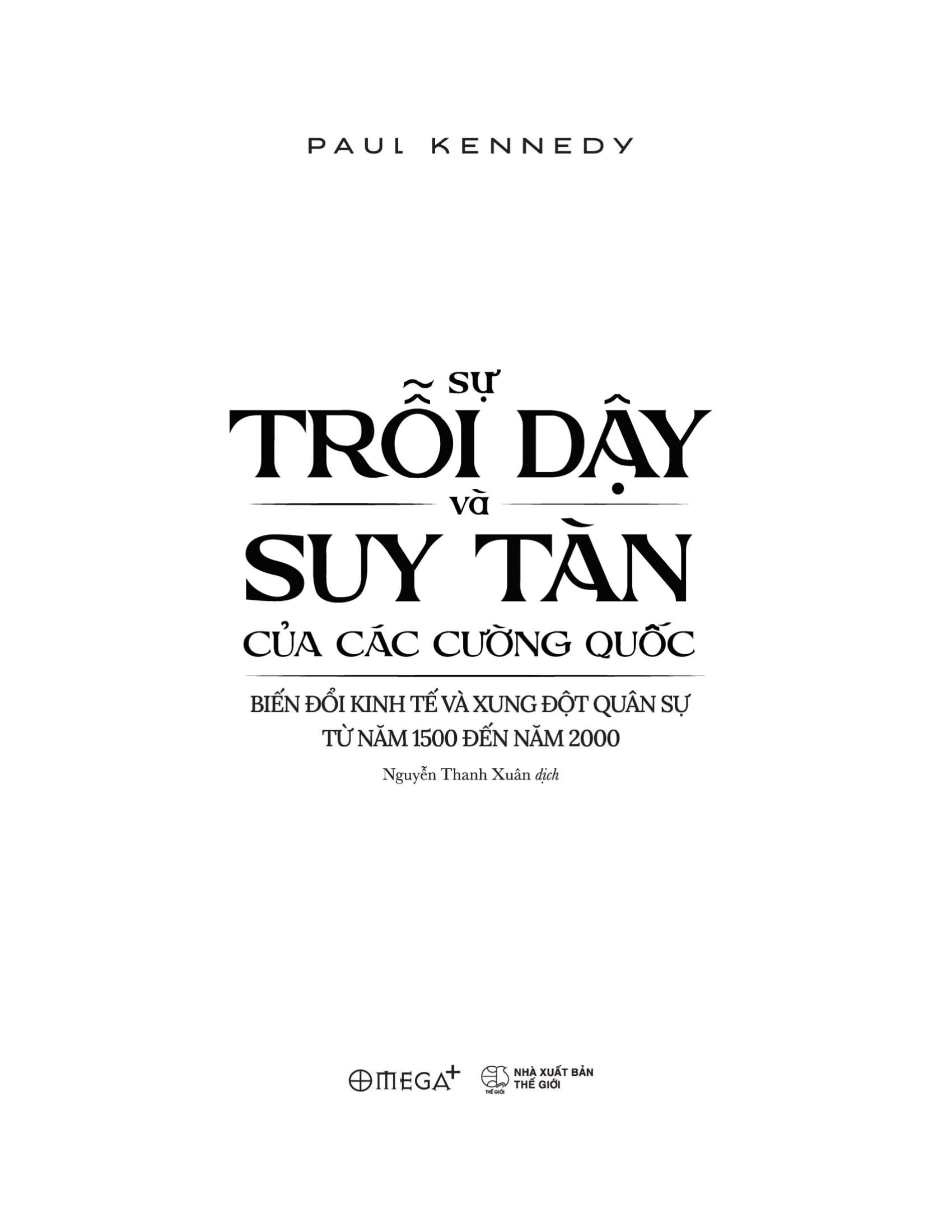 sự trỗi dậy và suy tàn của các cường quốc (tái bản 2022)