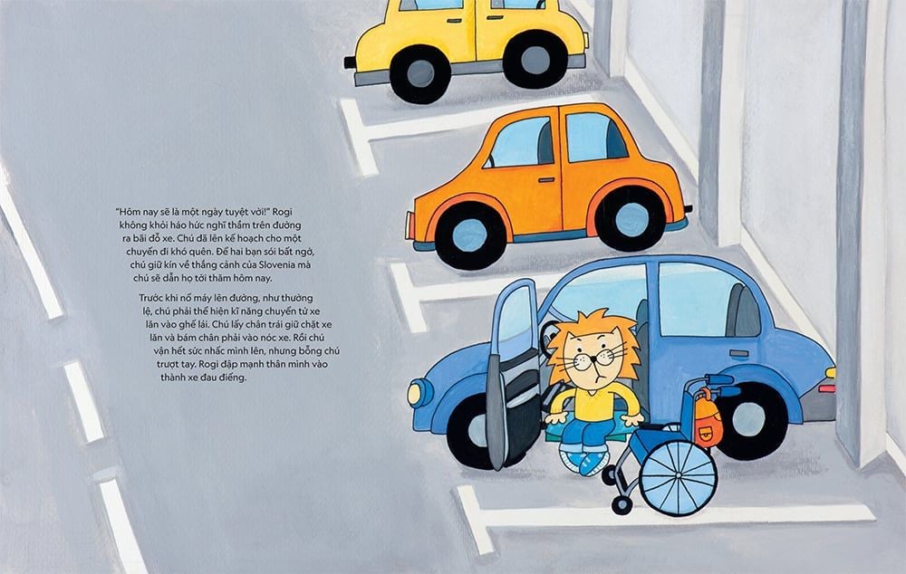 sư tử rogi vượt qua trở ngại