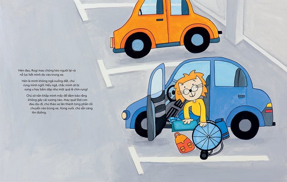 sư tử rogi vượt qua trở ngại