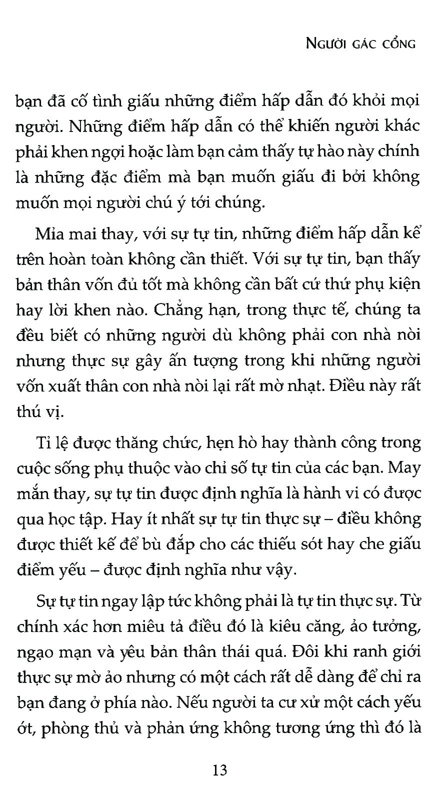sự tự tin không thể phá vỡ