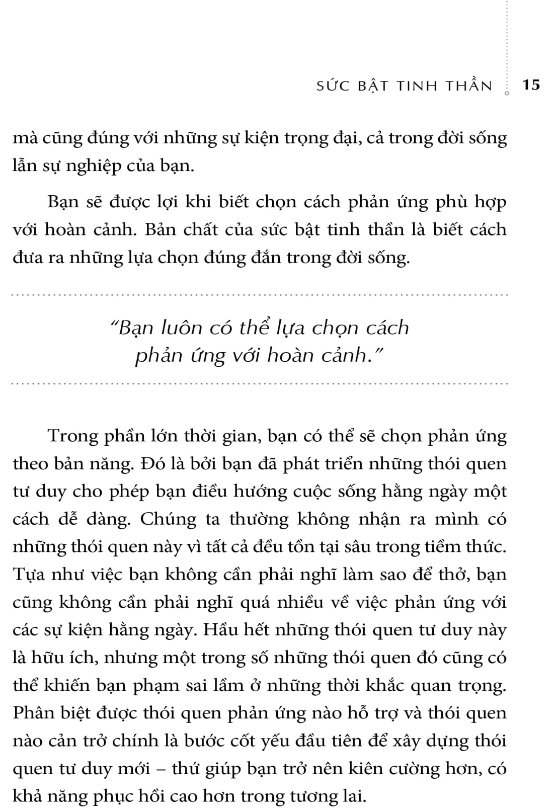 sức bật tinh thần - 10 thói quen cho cuộc sống chất lượng