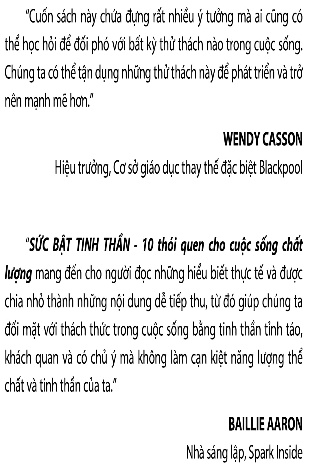 sức bật tinh thần - 10 thói quen cho cuộc sống chất lượng