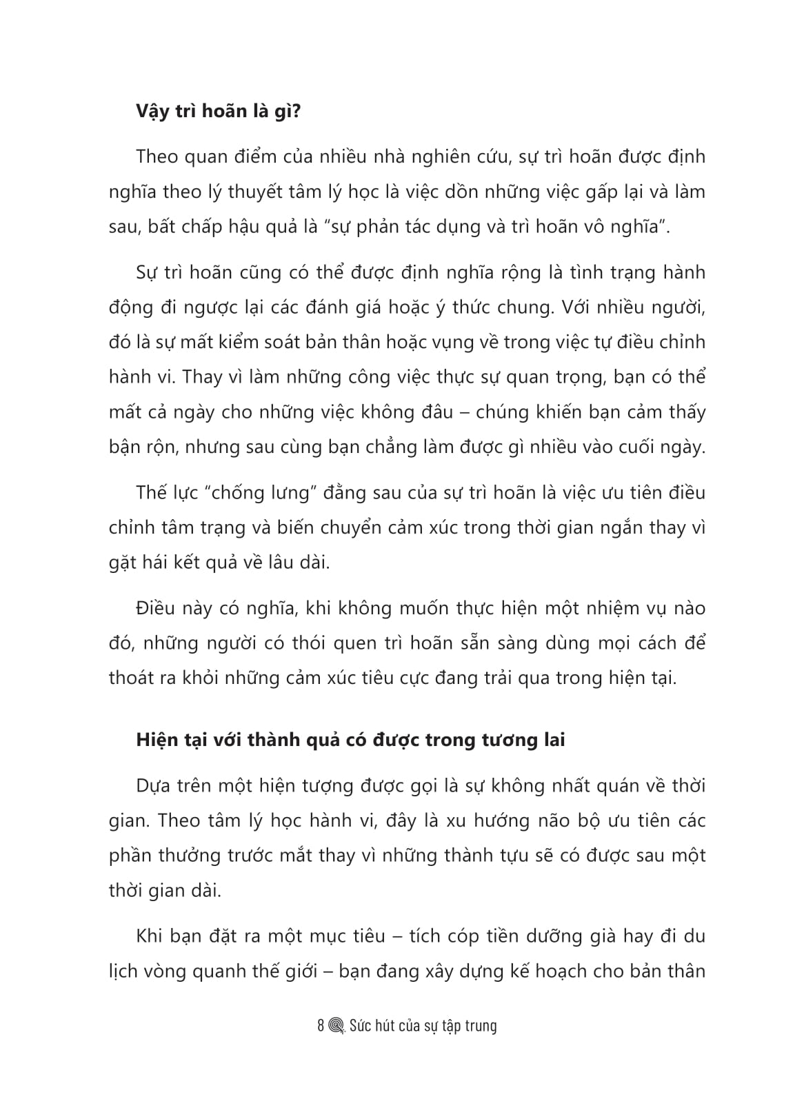 sức hút của sự tập trung