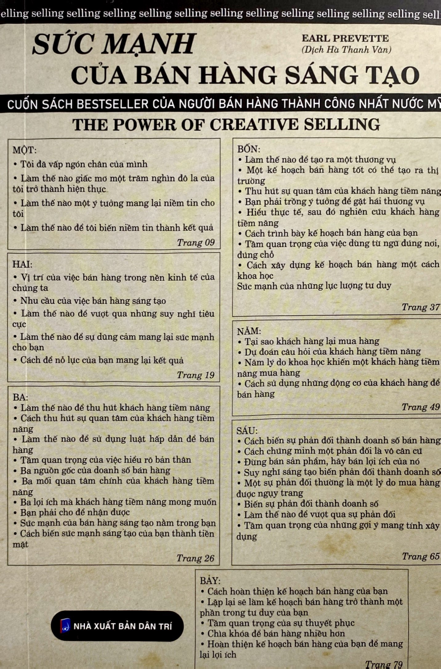 sức mạnh của bán hàng sáng tạo