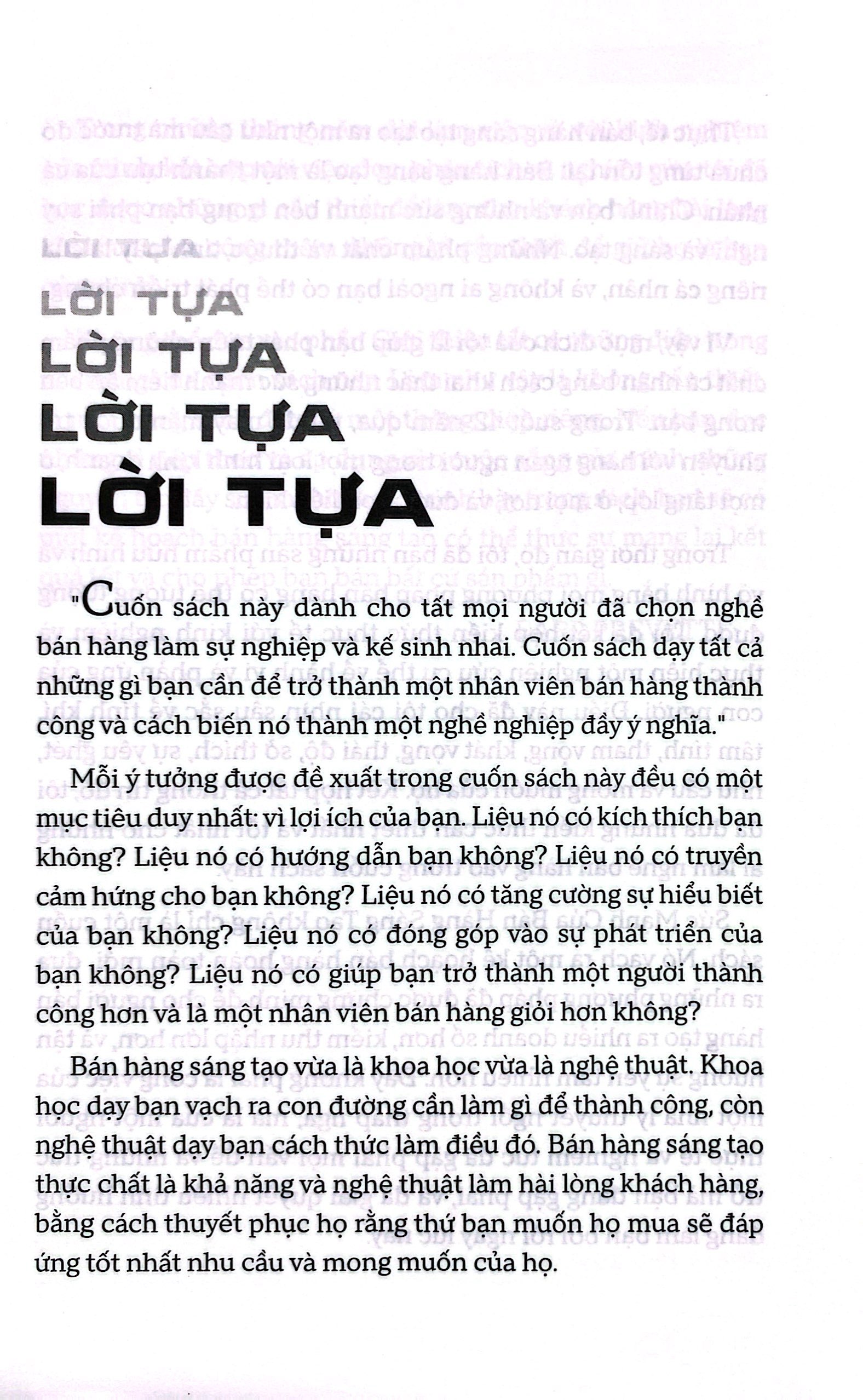 sức mạnh của bán hàng sáng tạo