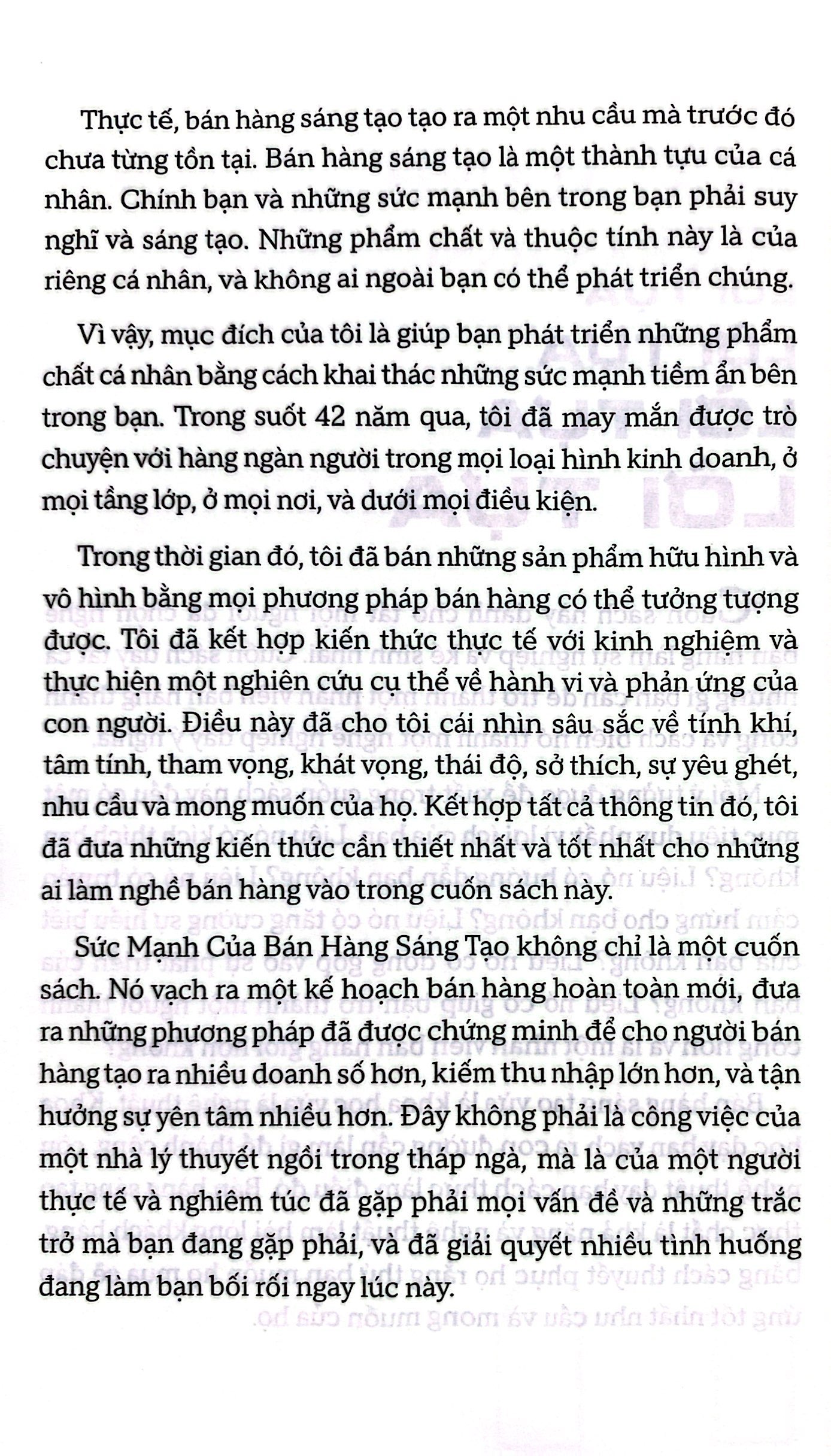 sức mạnh của bán hàng sáng tạo