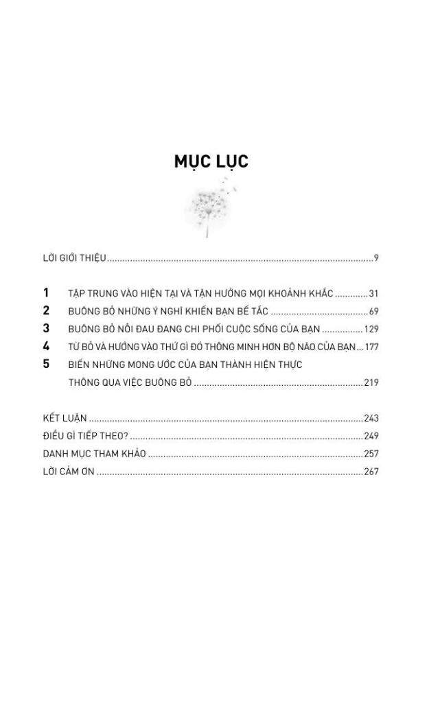 sức mạnh của buông bỏ - học cách buông bỏ để tự do