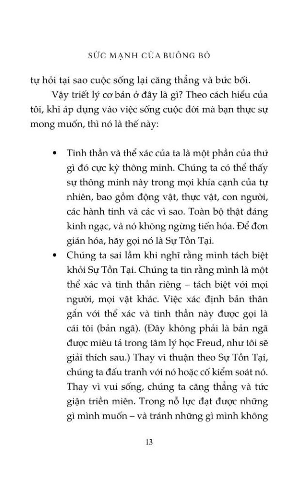 sức mạnh của buông bỏ - học cách buông bỏ để tự do
