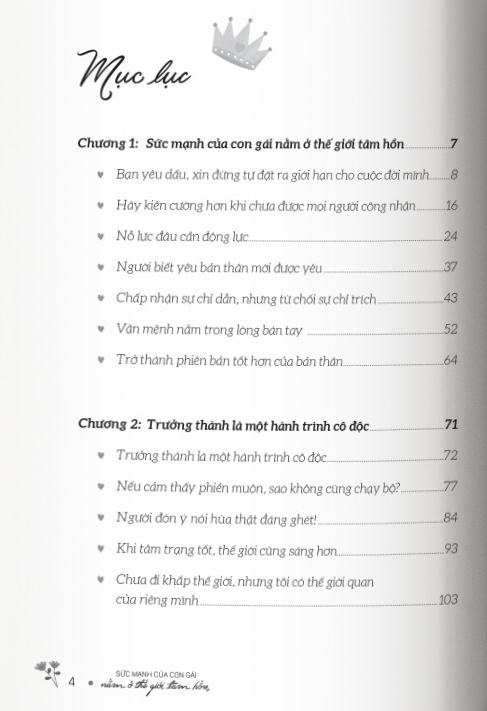 sức mạnh của con gái nằm ở thế giới tâm hồn