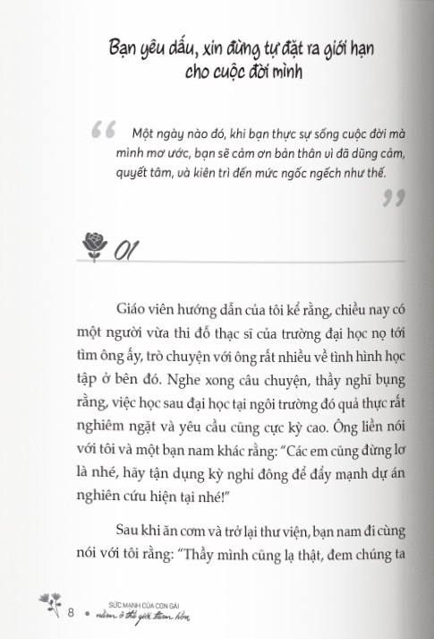 sức mạnh của con gái nằm ở thế giới tâm hồn