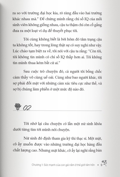 sức mạnh của con gái nằm ở thế giới tâm hồn