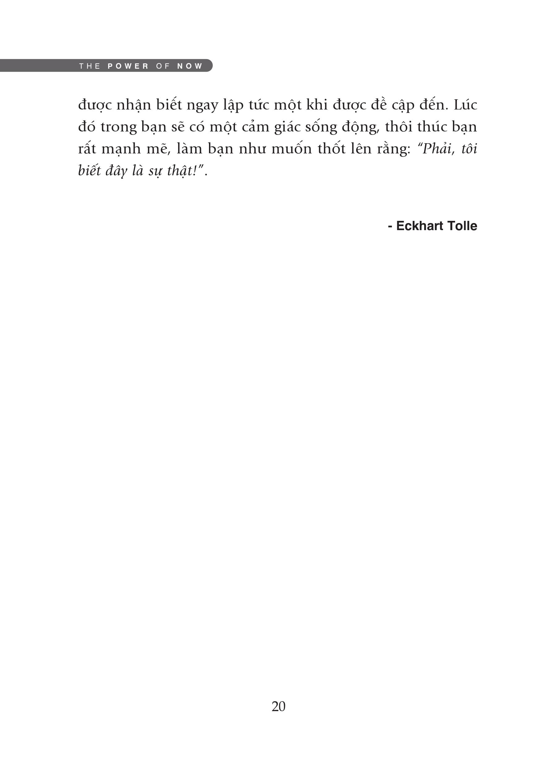 sức mạnh của hiện tại (tái bản 2021)