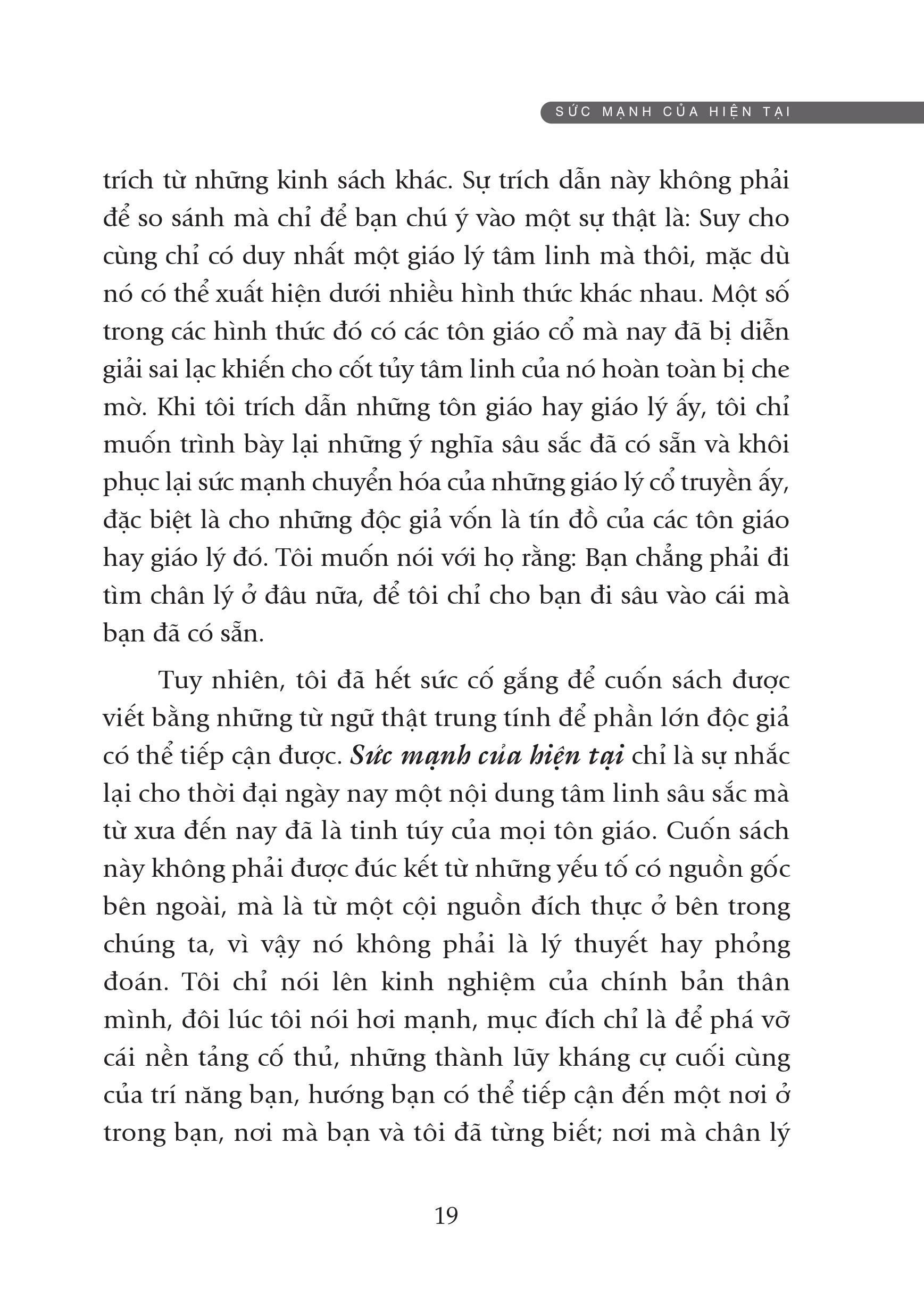 sức mạnh của hiện tại (tái bản 2021)