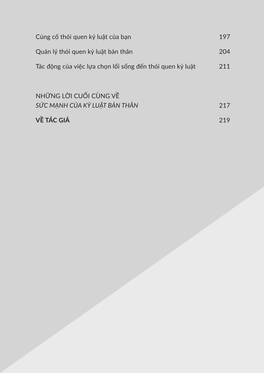 Sức Mạnh Của Kỷ Luật Bản Thân