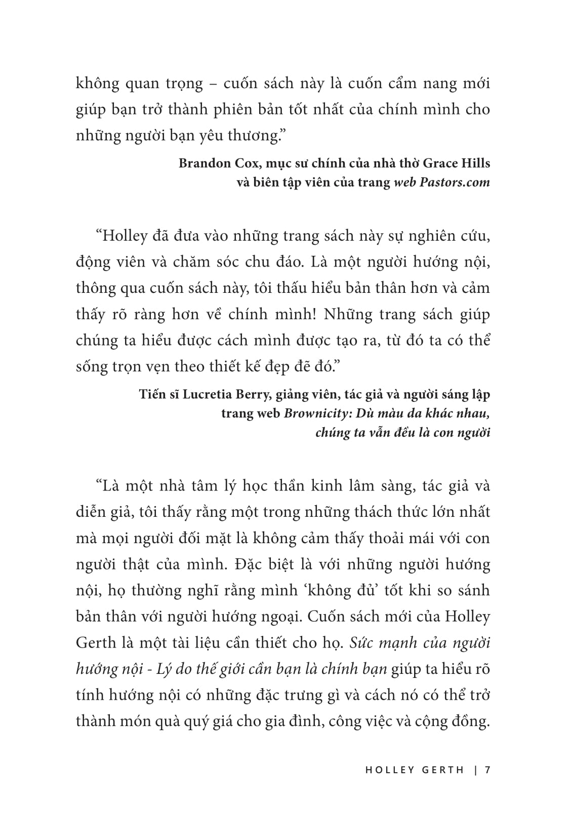 sức mạnh của người hướng nội - lý do thế giới cần bạn là chính bạn