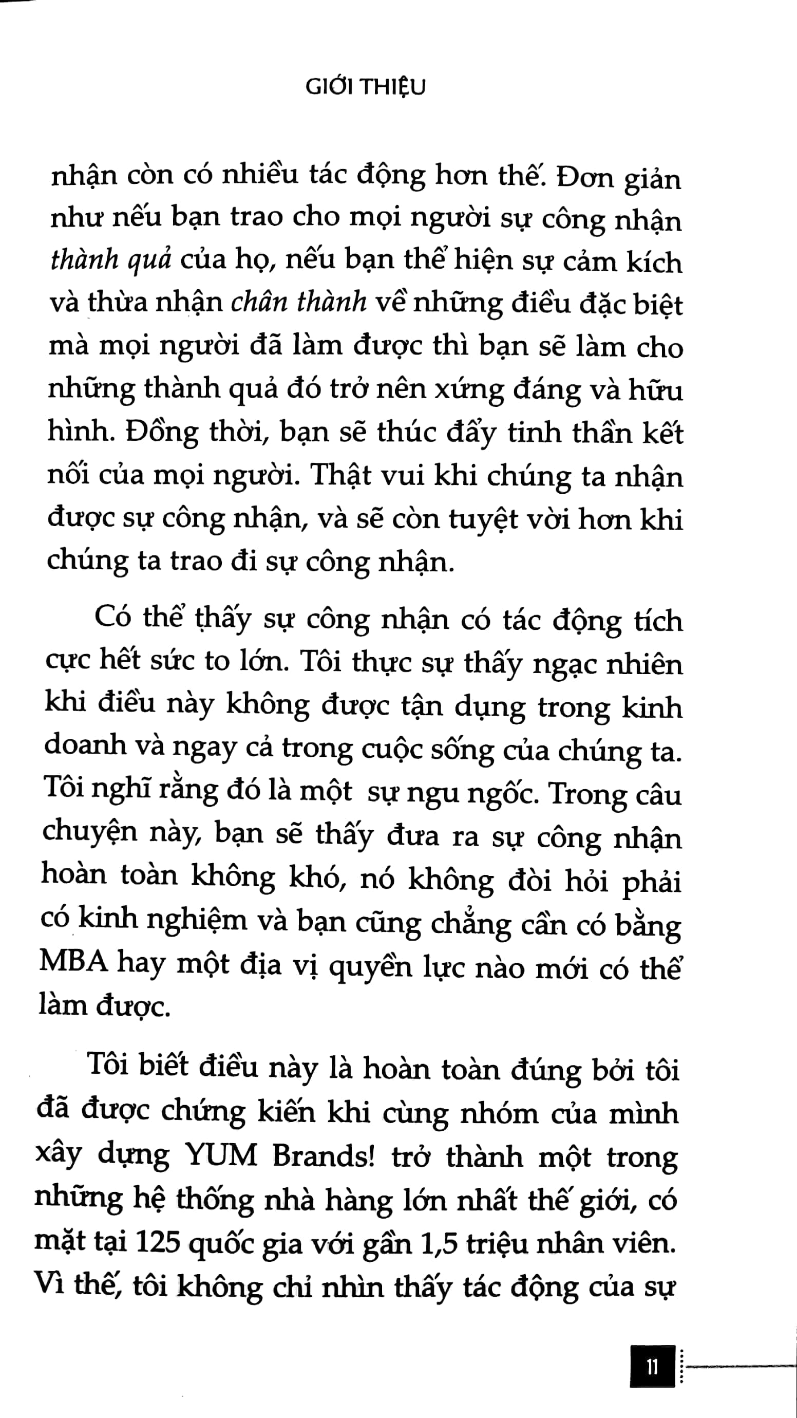 sức mạnh của sự công nhận