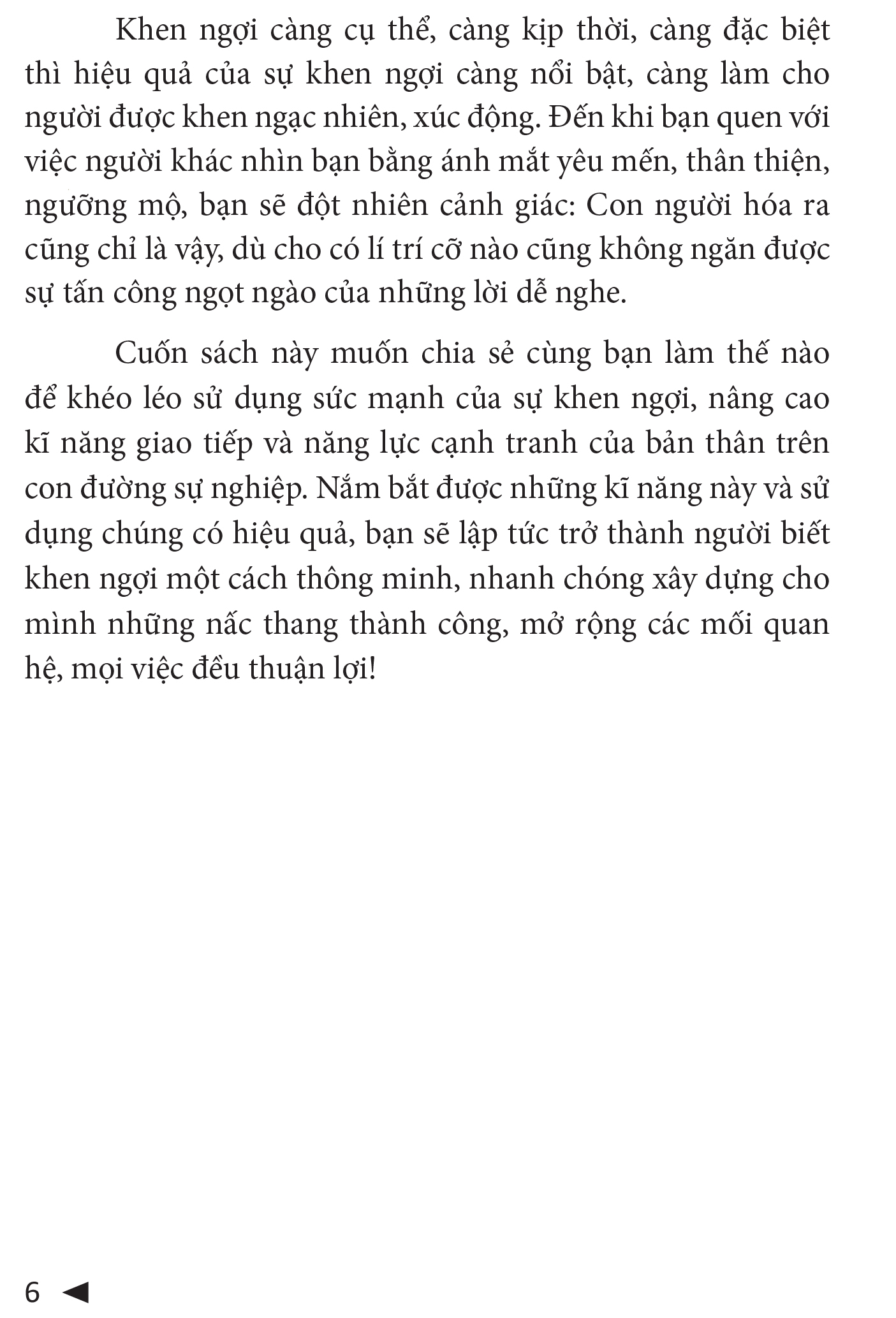 sức mạnh của sự khen ngợi