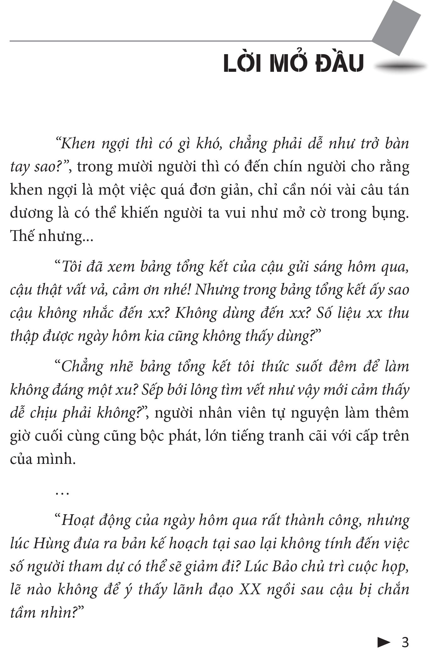 sức mạnh của sự khen ngợi