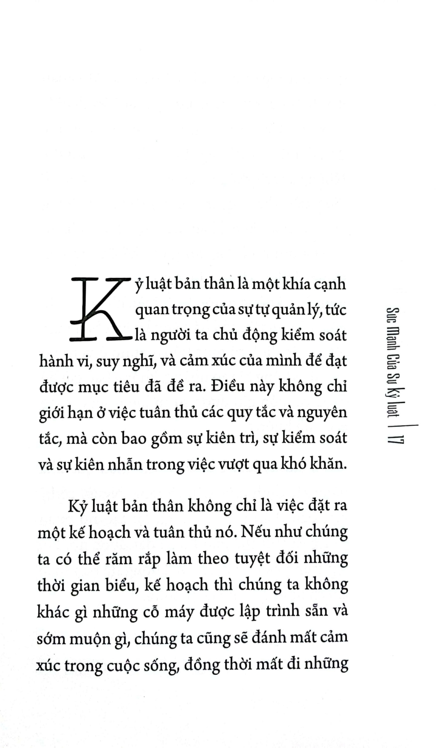 sức mạnh của sự kỷ luật