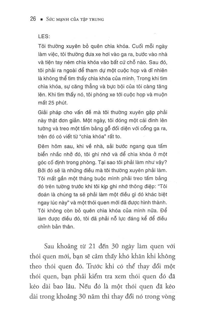 sức mạnh của tập trung