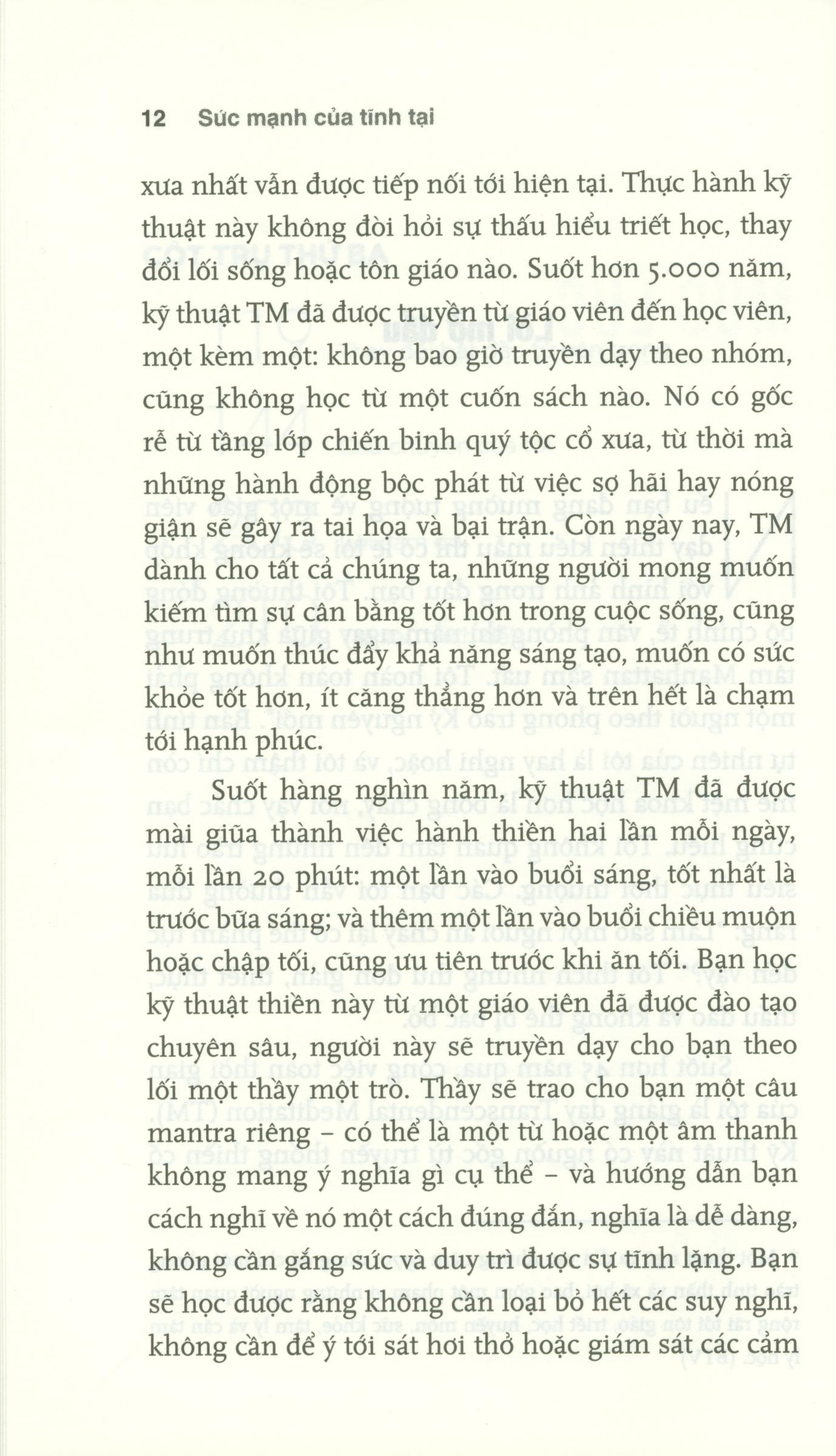 sức mạnh của tĩnh tại - strength in stillness