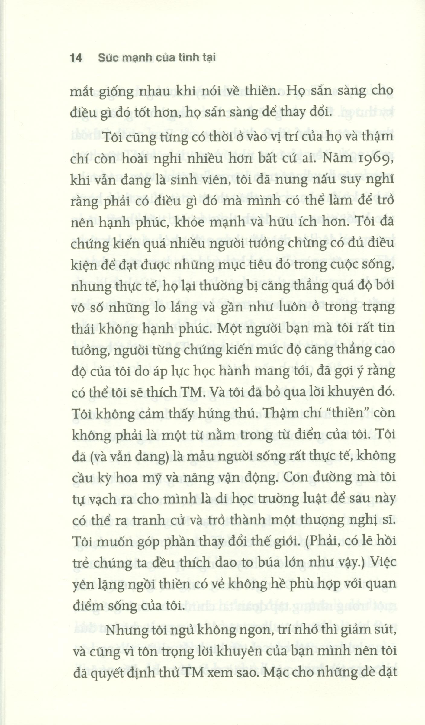 sức mạnh của tĩnh tại - strength in stillness