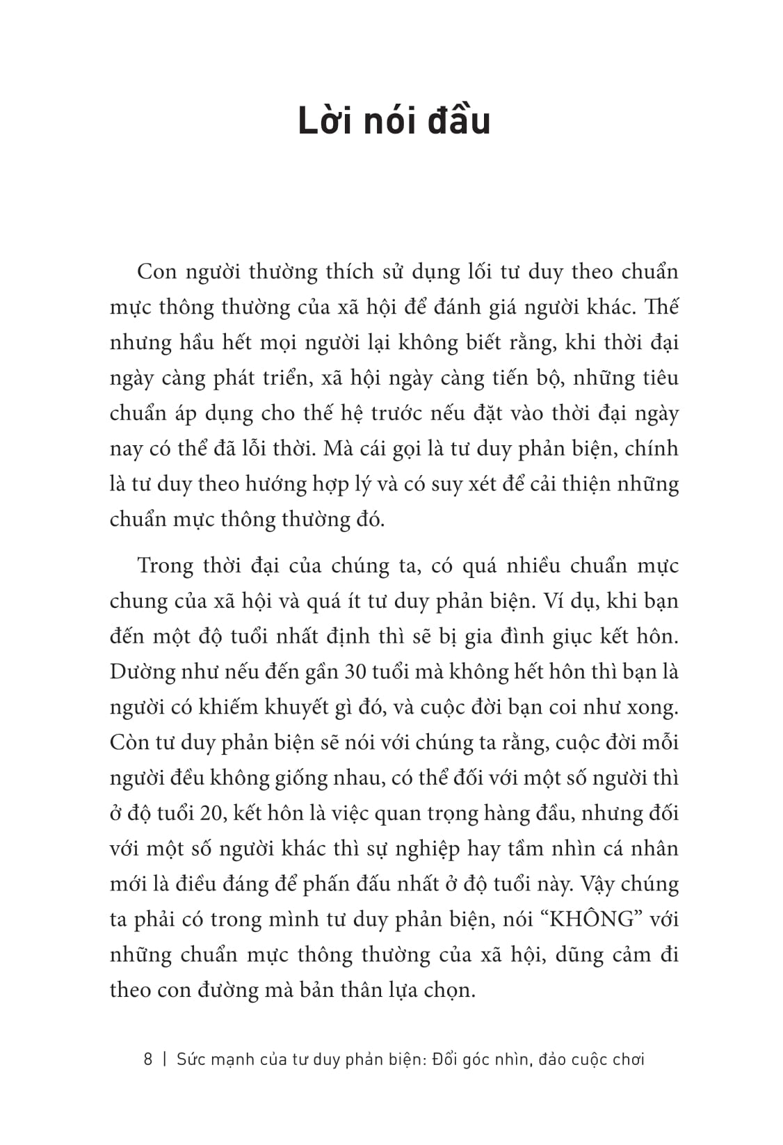 sức mạnh của tư duy phản biện - đổi góc nhìn - đảo cuộc chơi
