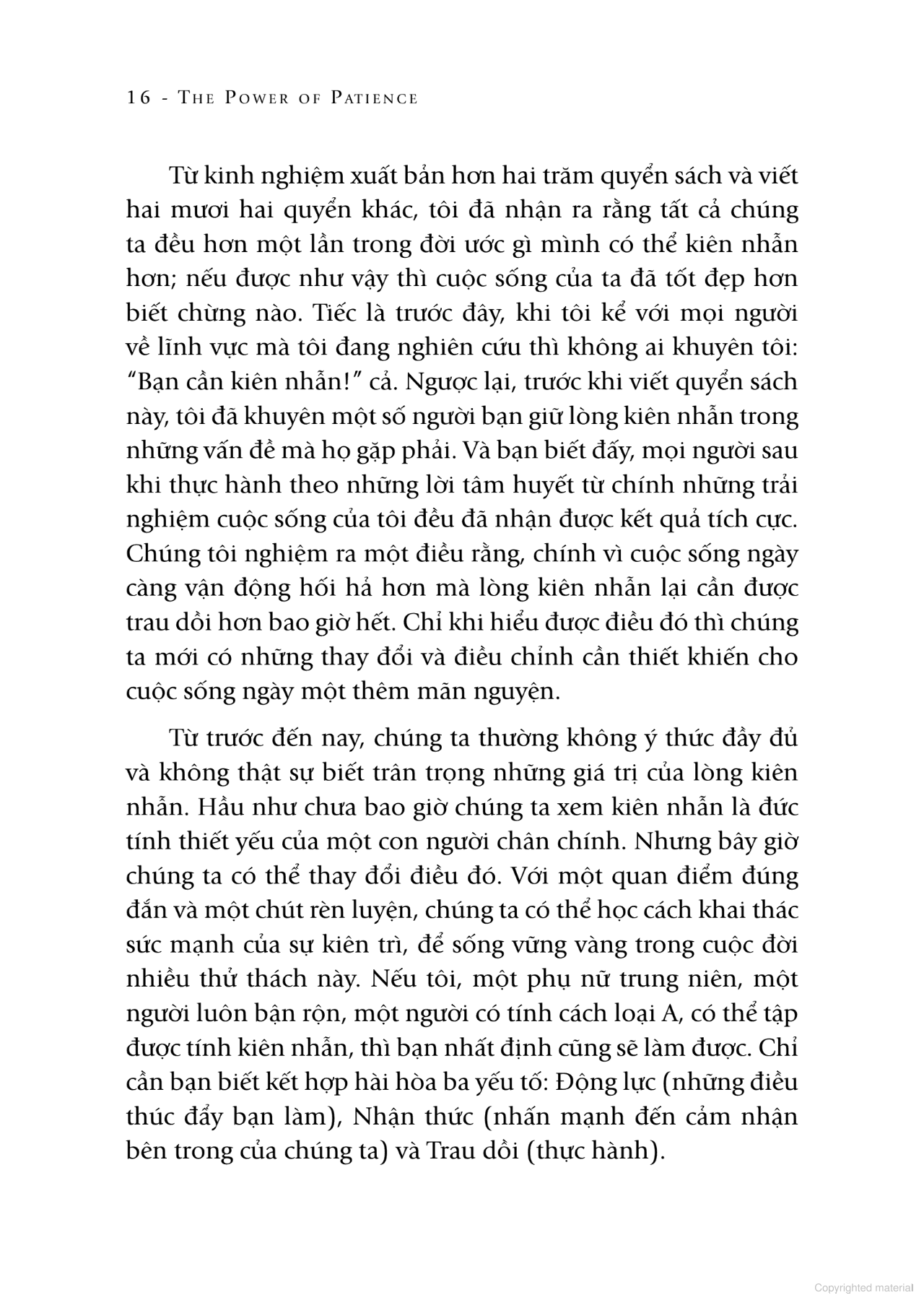 sức mạnh lòng kiên nhẫn (tái bản)