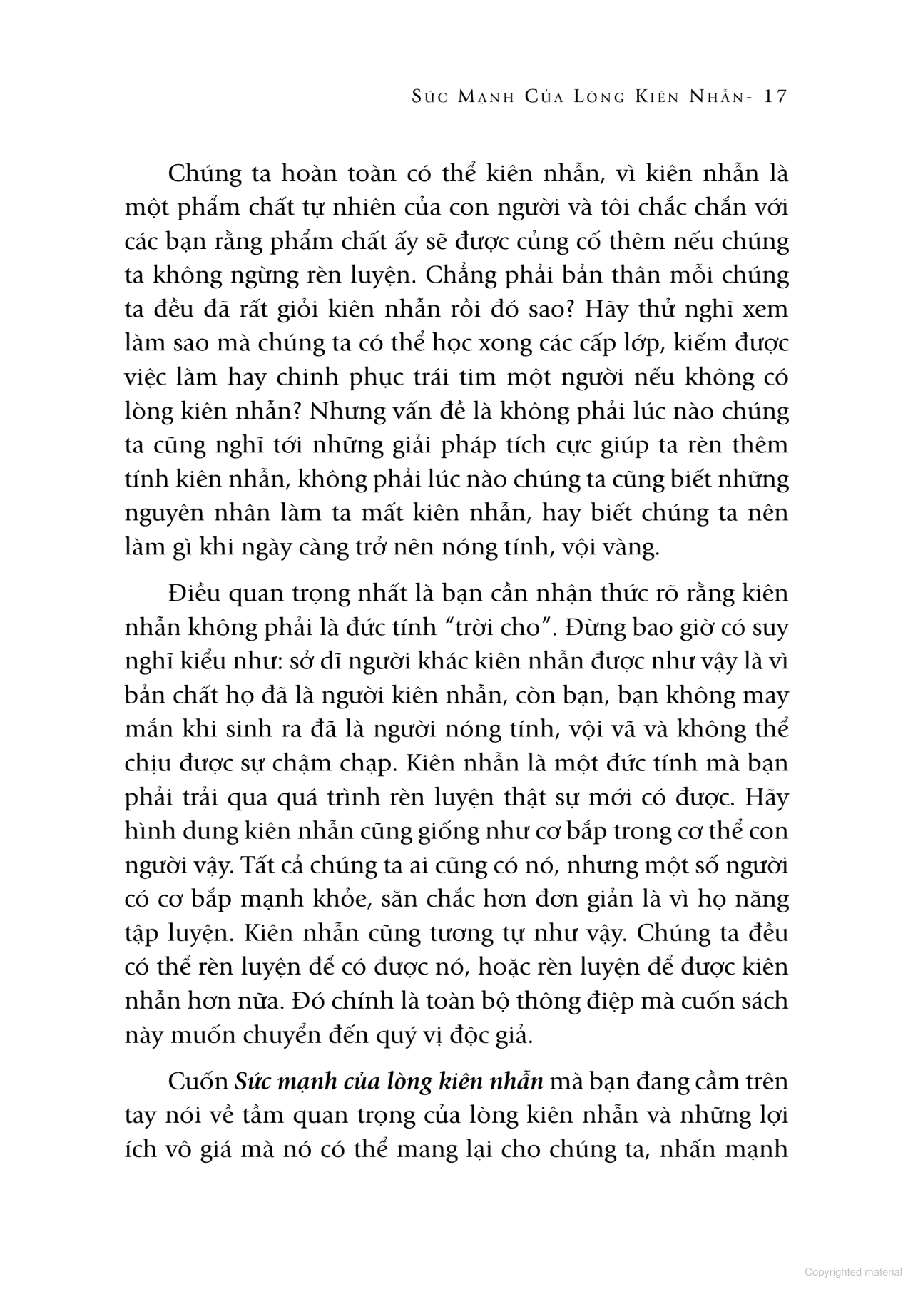 sức mạnh lòng kiên nhẫn (tái bản)