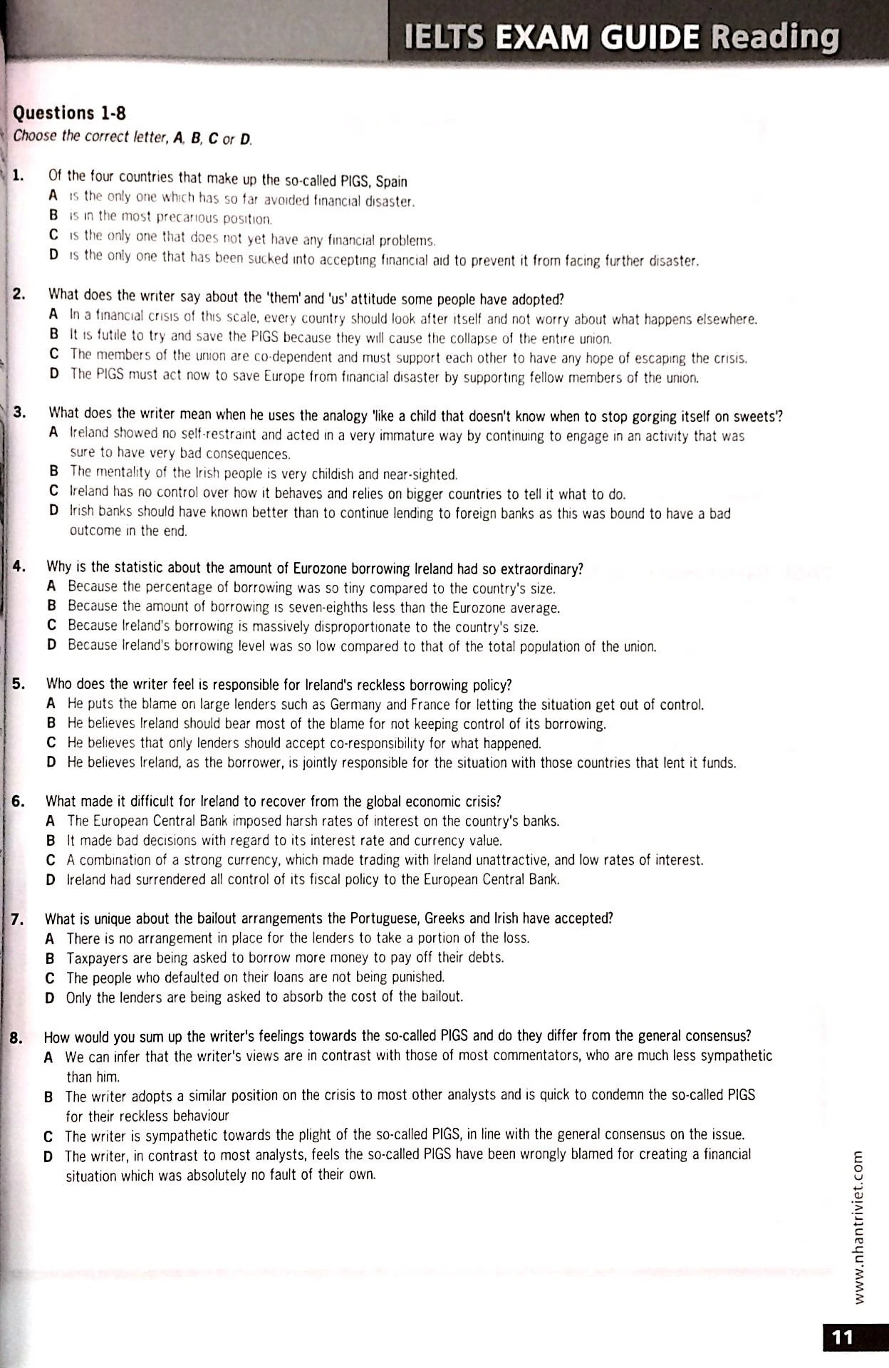 succeed in ielts reading and vocabulary