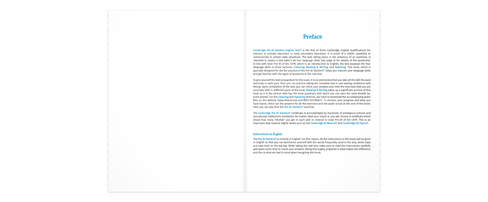 succeed in the cambridge pre-a1 starters english test (kèm cd)