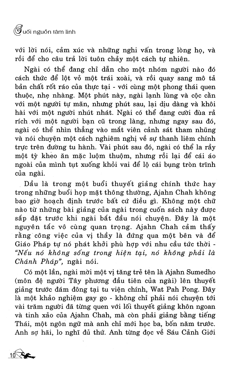 suối nguồn tâm linh