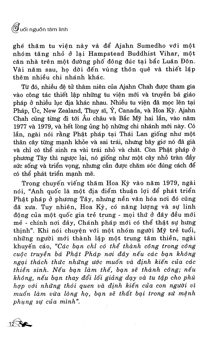 suối nguồn tâm linh