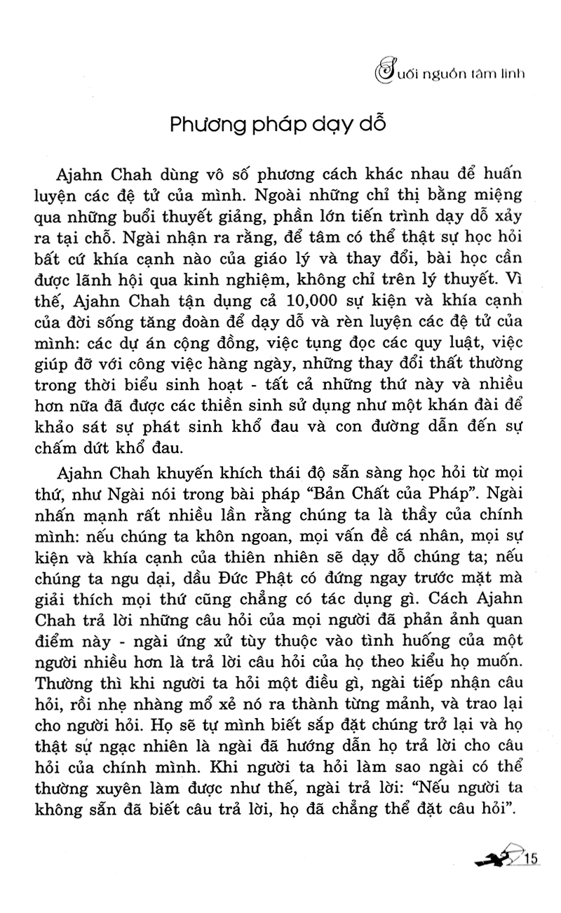 suối nguồn tâm linh