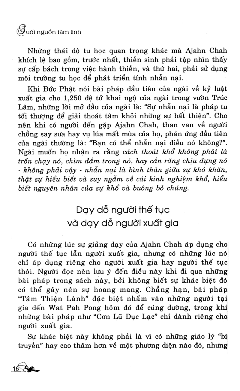 suối nguồn tâm linh