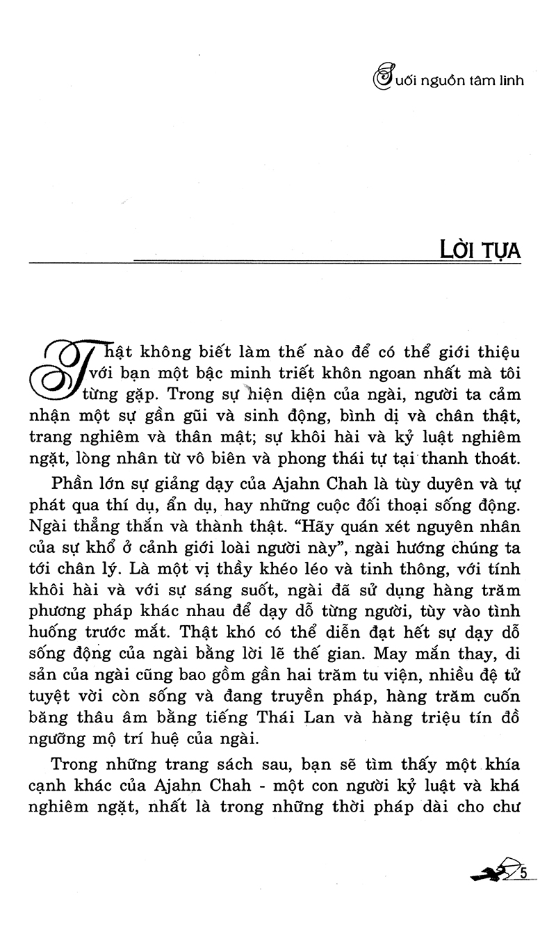 suối nguồn tâm linh