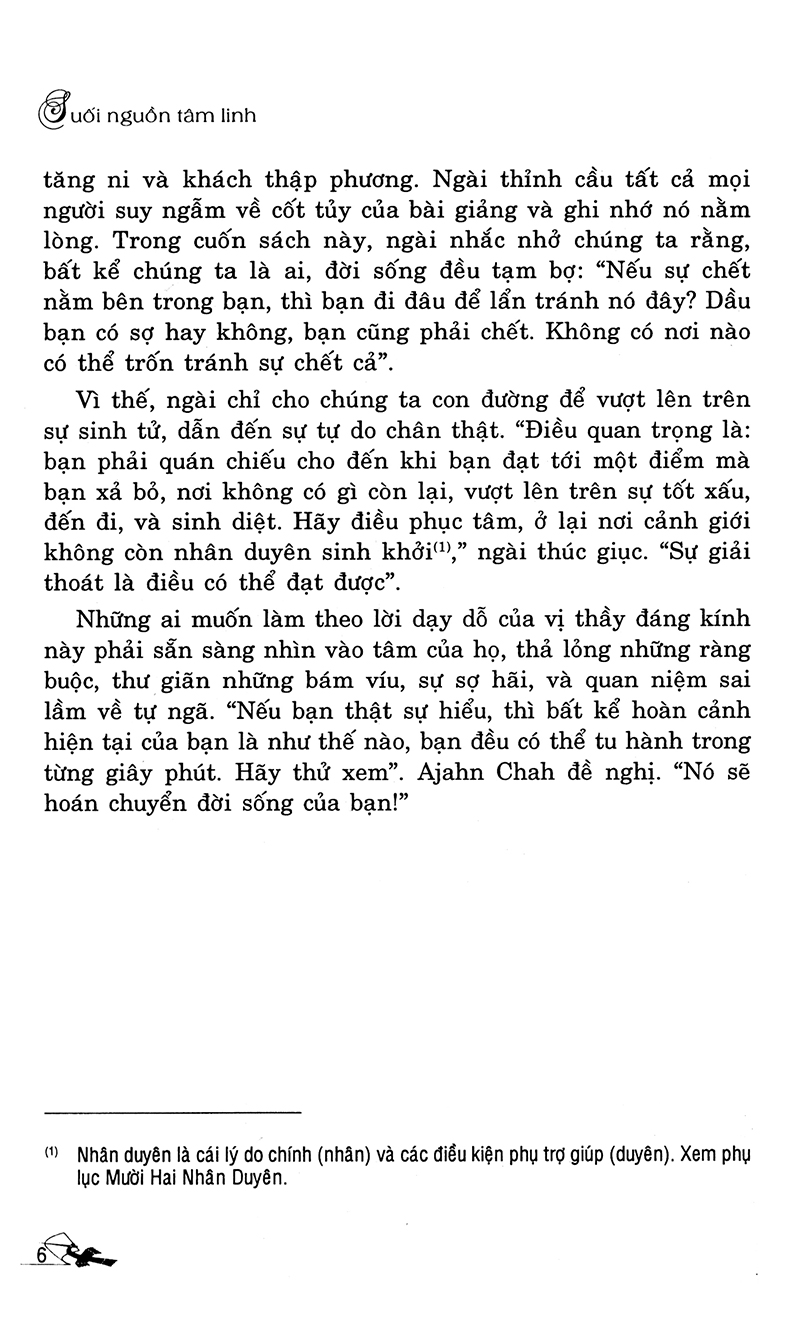 suối nguồn tâm linh