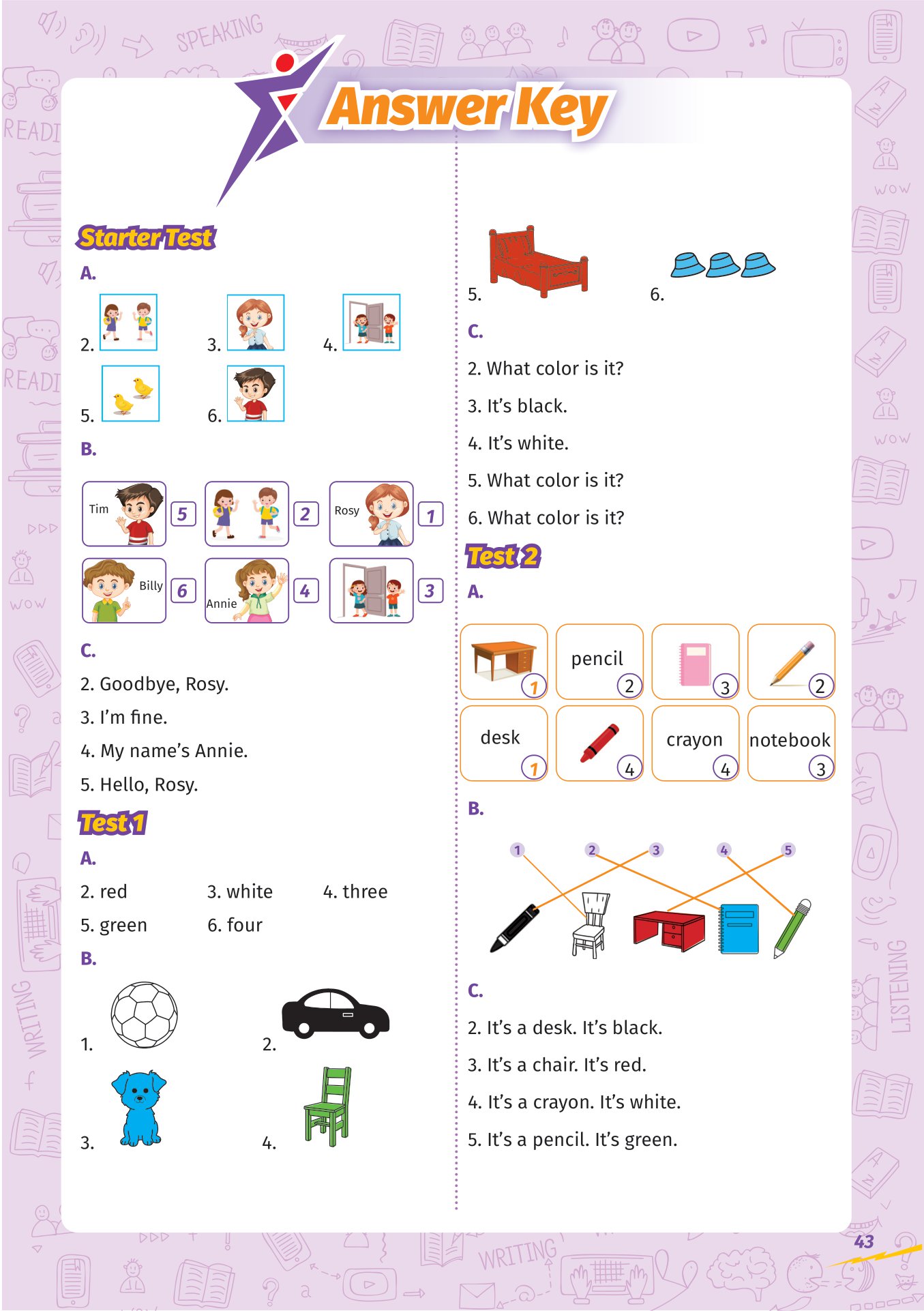super test - đề kiểm tra nhanh tiếng anh cho học sinh lớp 1