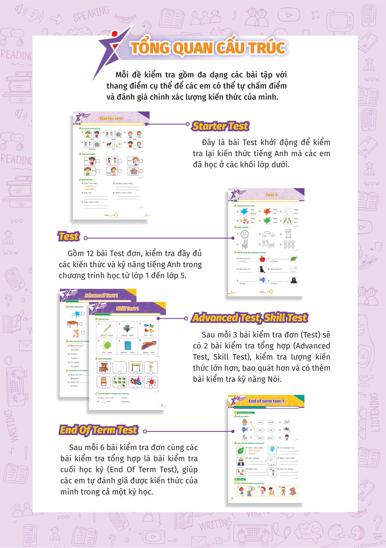 super test - đề kiểm tra nhanh tiếng anh cho học sinh lớp 1