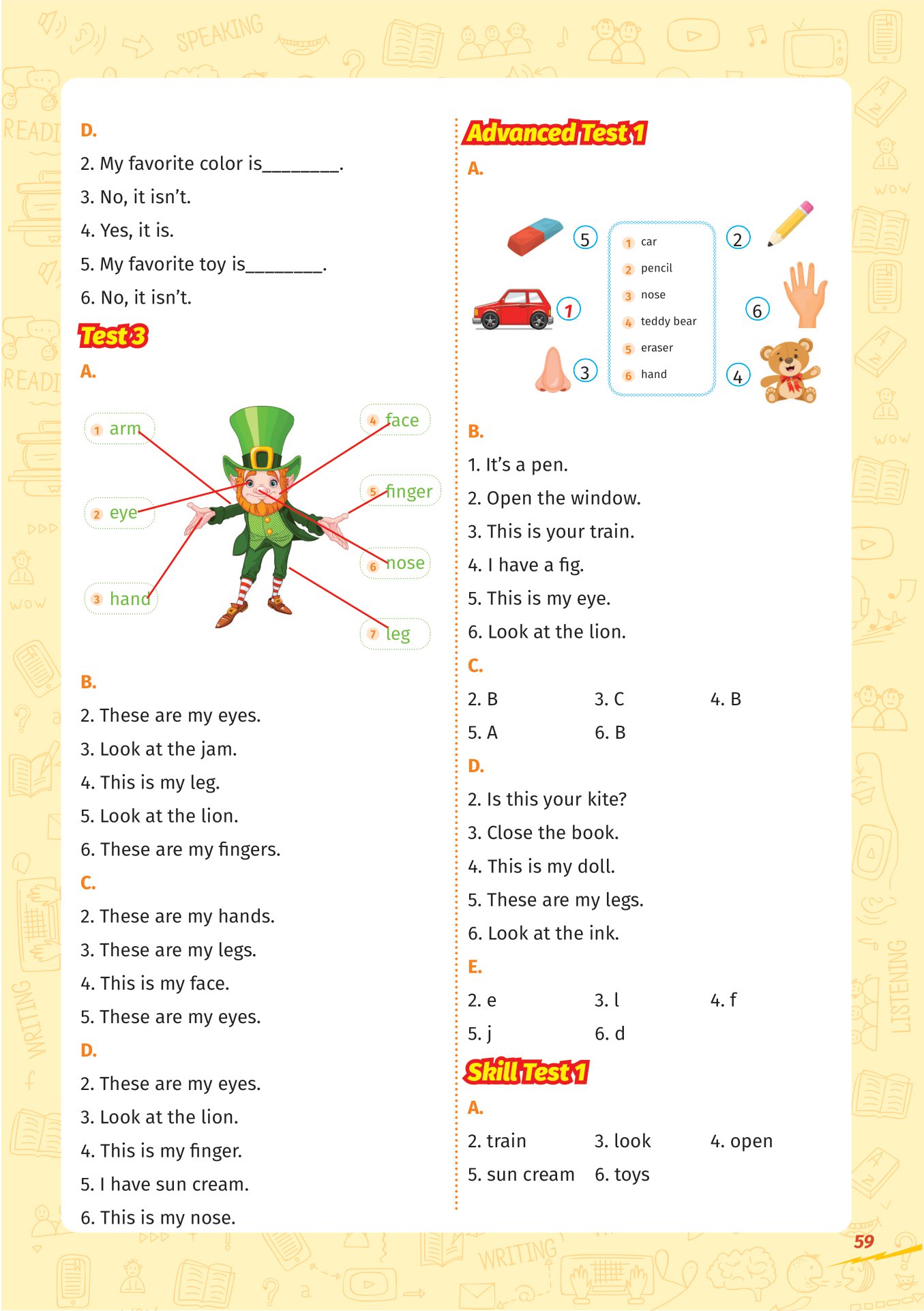 super test - đề kiểm tra nhanh tiếng anh cho học sinh lớp 2