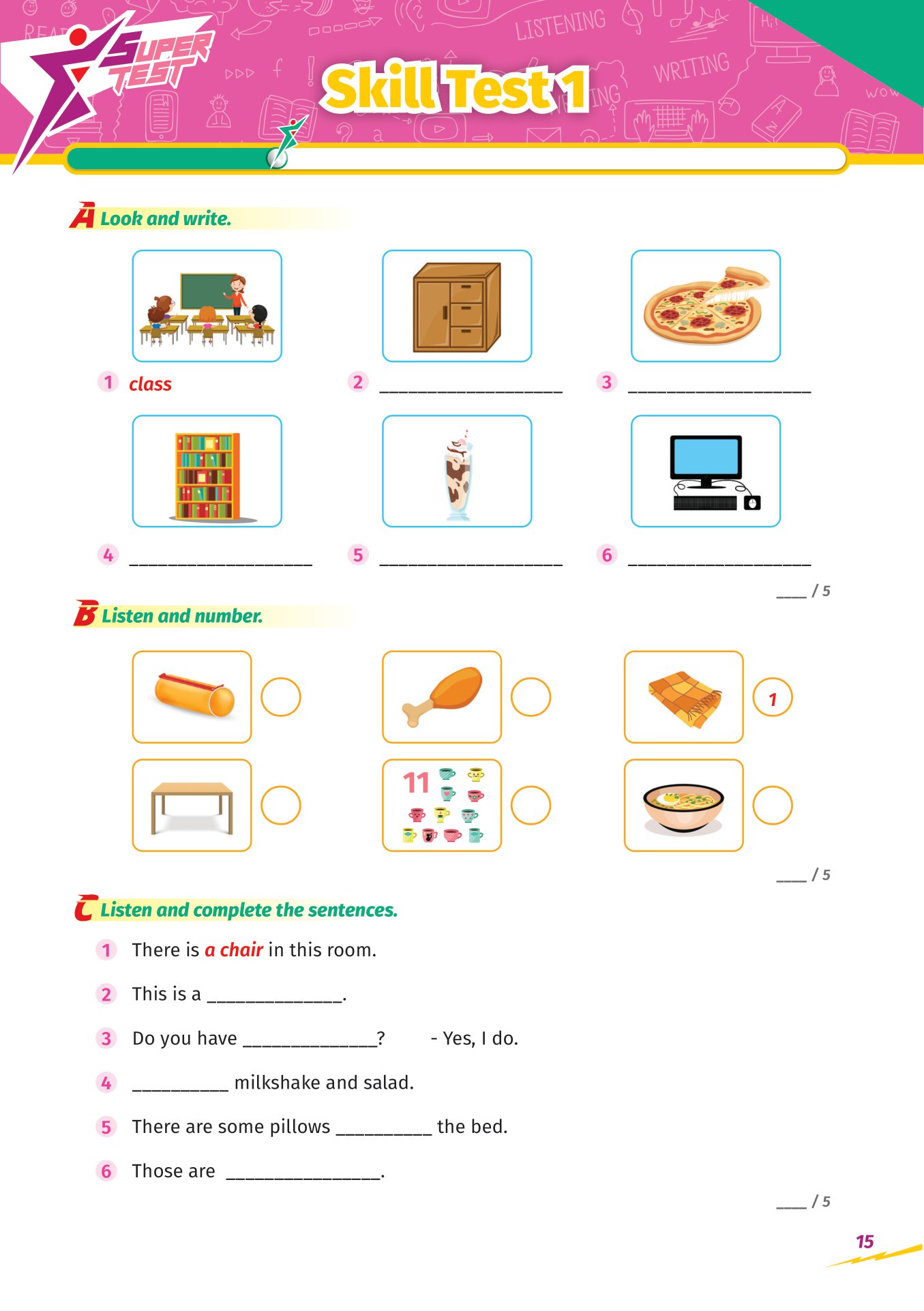 super test - đề kiểm tra nhanh tiếng anh cho học sinh lớp 3