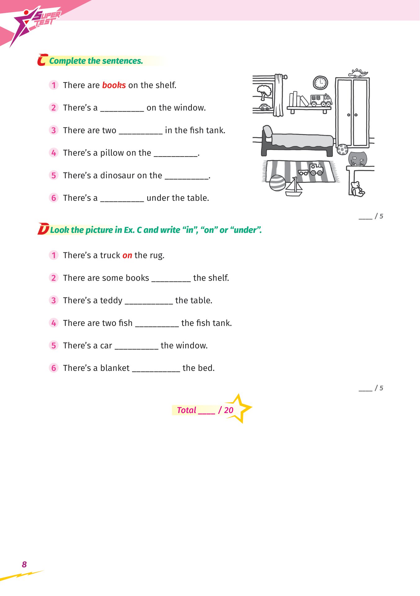 super test - đề kiểm tra nhanh tiếng anh cho học sinh lớp 3