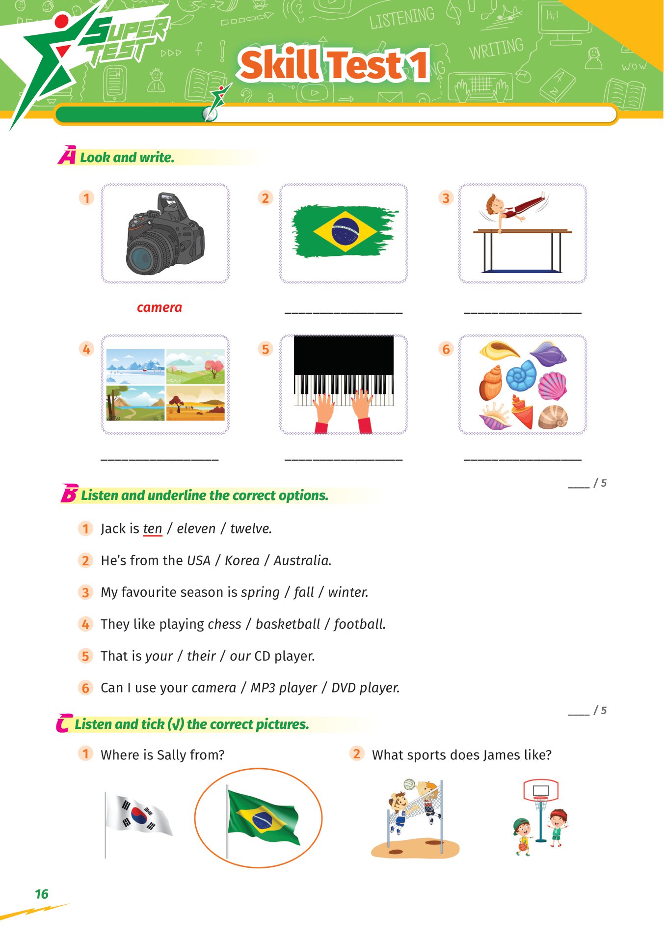 super test - đề kiểm tra nhanh tiếng anh cho học sinh lớp 4