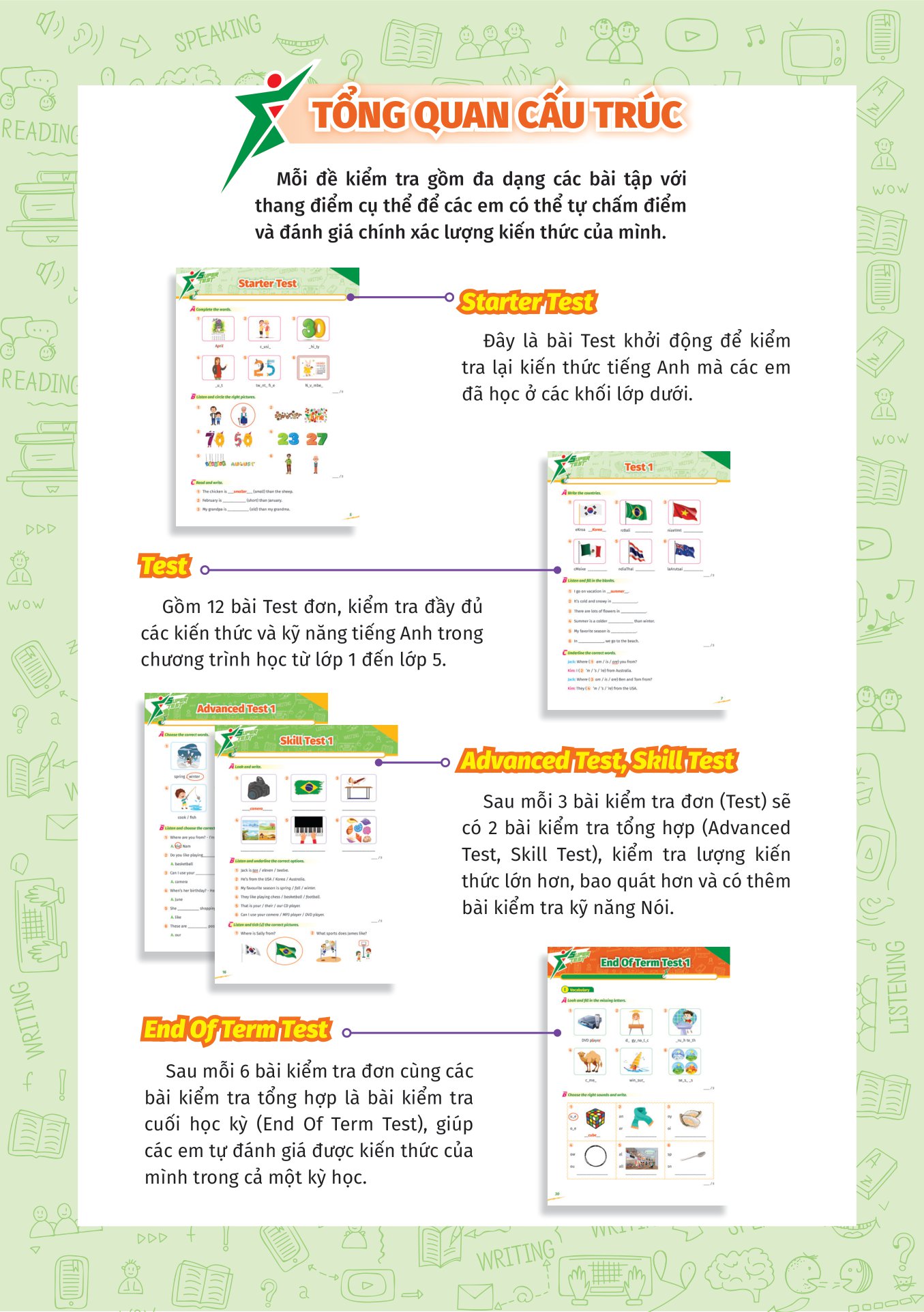 super test - đề kiểm tra nhanh tiếng anh cho học sinh lớp 4