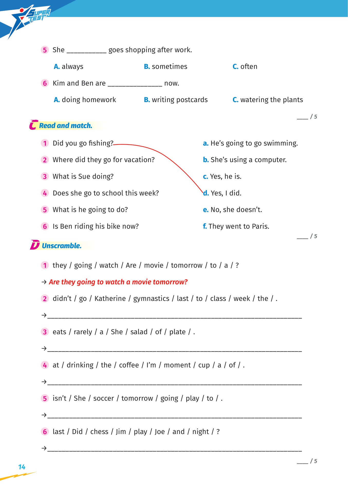 super test - đề kiểm tra nhanh tiếng anh cho học sinh lớp 5