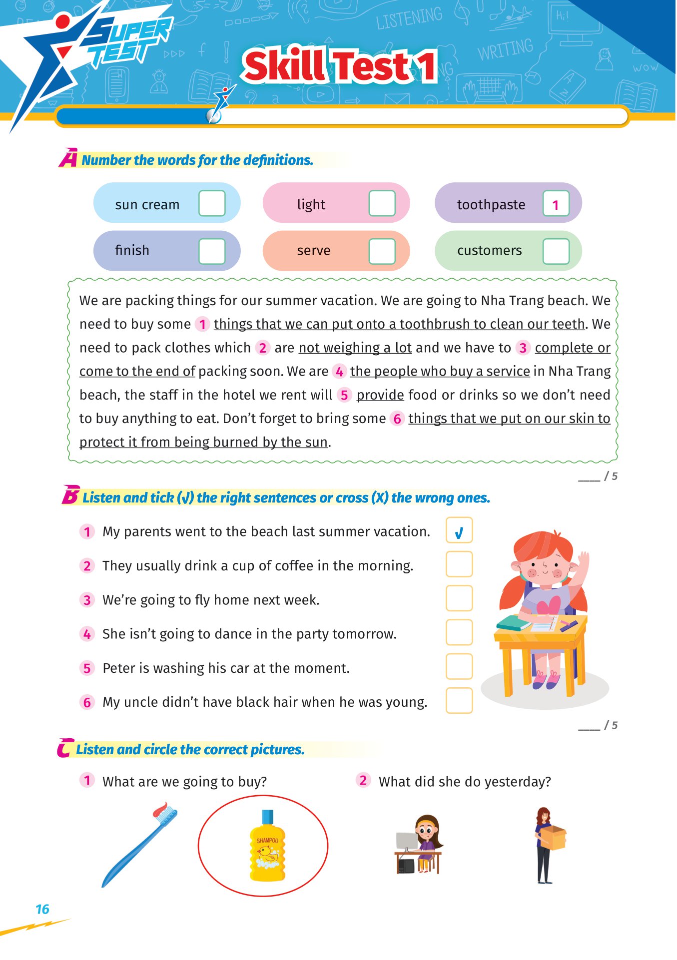 super test - đề kiểm tra nhanh tiếng anh cho học sinh lớp 5